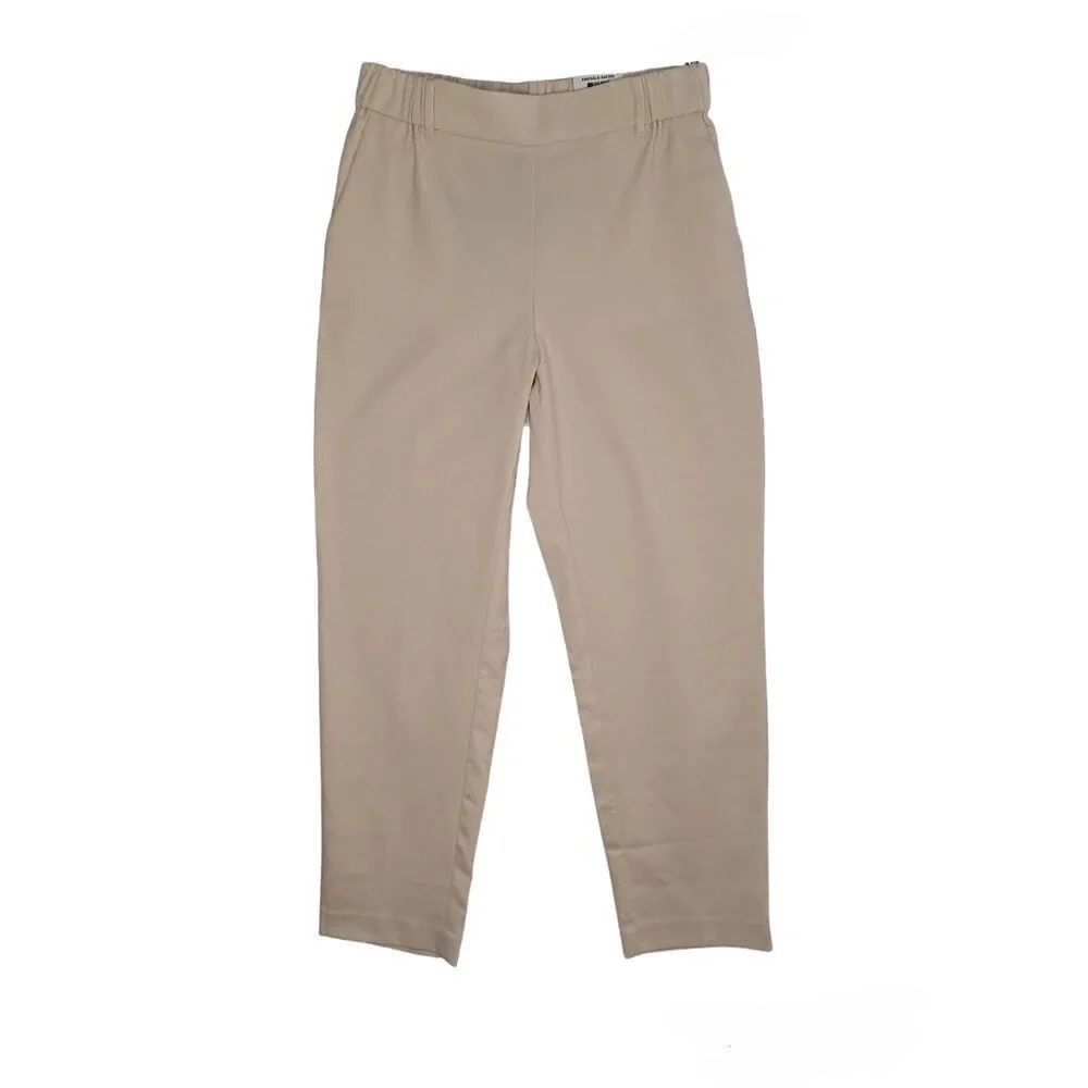 Alfani Emerald Safari Comfort Waist Slim Pants Pure Ivory Small